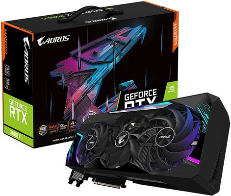 12GB Rtx3080 Ti Gigabyte Gtx GPU Gddr53080ti Madencilik Dizüstü Bilgisayarı İçin Video Oyun Grafik Kartı